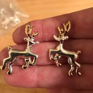 Reindeer Earrings Rudolph Santa Christmas New